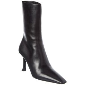 Ferragamo Leather Bootie, Black